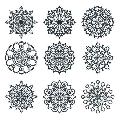 kar taneleri Icon set