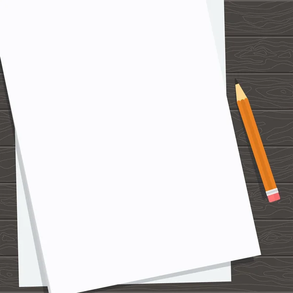 Paper blank sheet dark — Stock Vector