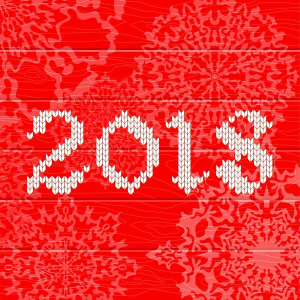 2018圣诞红木卡 — 图库矢量图片