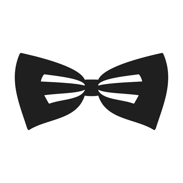 Bow tie ícone preto — Vetor de Stock