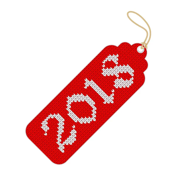 2018 christmas tag — Stock Vector