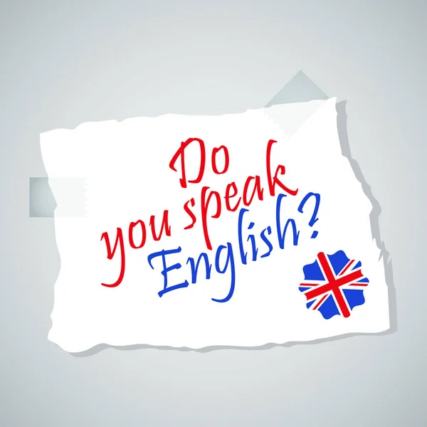 İngilizce Not öğrenmek — Stok Vektör