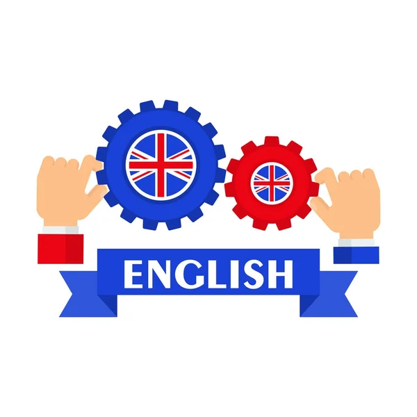 Apprendre le matériel anglais — Image vectorielle