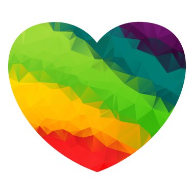 Haert üçgen gökkuşağı