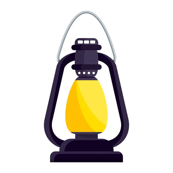 Laterne altmodische Petroleumlampe — Stockvektor
