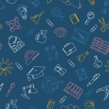 mavi okul seamless modeli