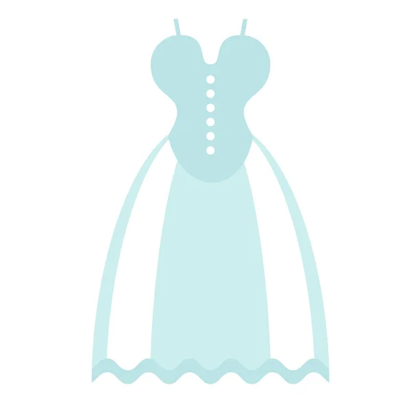 Ícone do vestido de noiva — Vetor de Stock