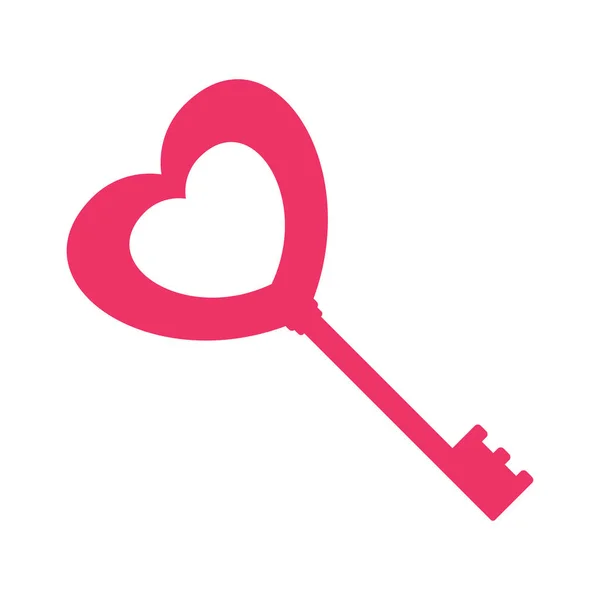 Wedding love key icon — Stock Vector