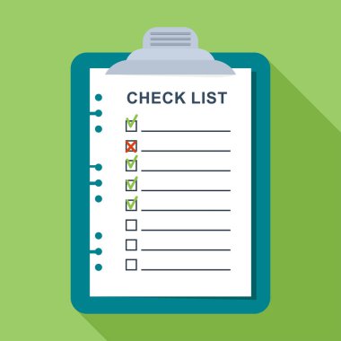 Liste Simgesini Kontrol Et