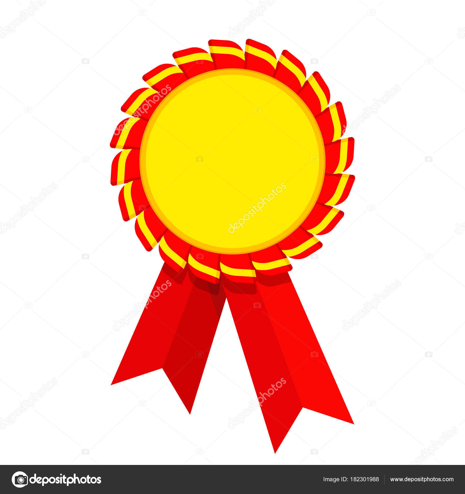 gold ribbon award vector