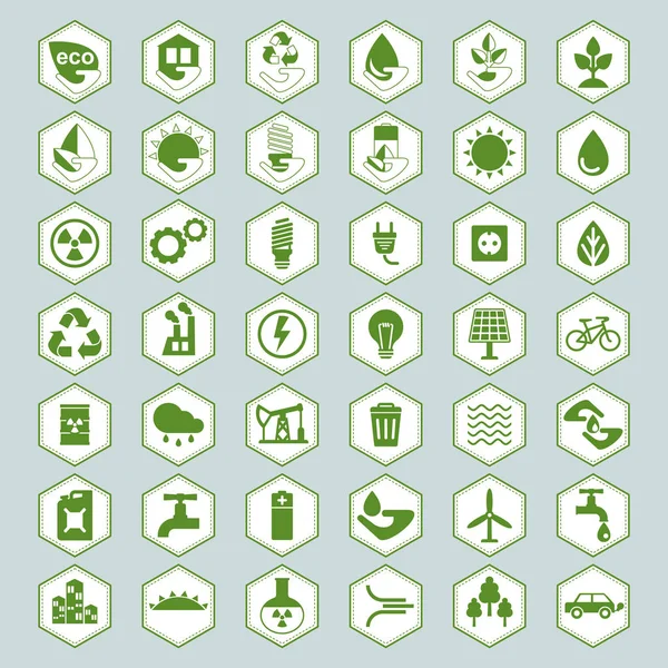 Conjunto de iconos Eco — Vector de stock