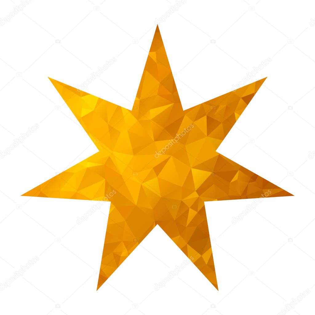 gold triangle star