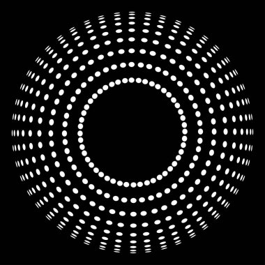 yarı ton beyaz daire