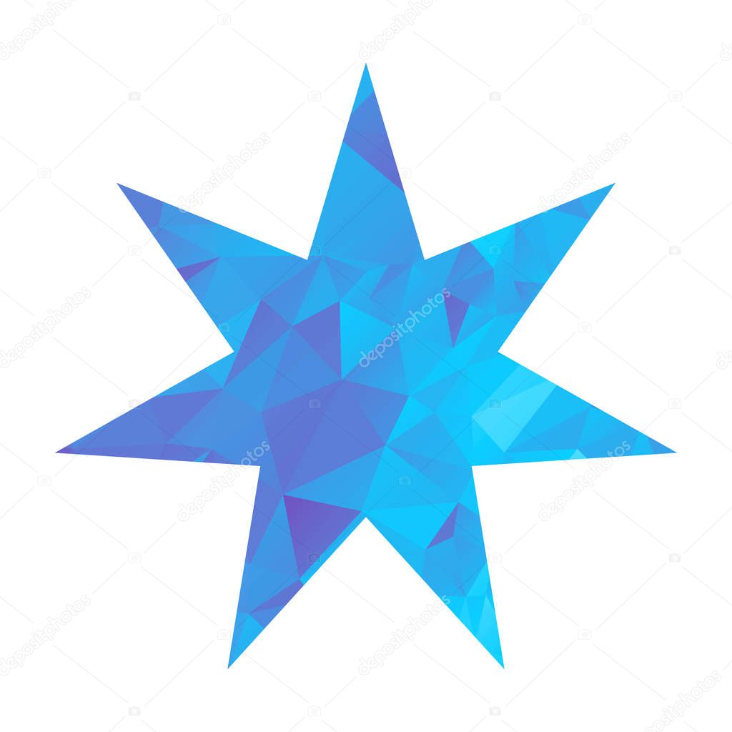 triangle star blue