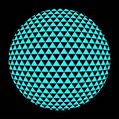 yarı ton mavi daire