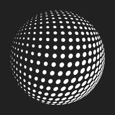 yarı ton beyaz daire