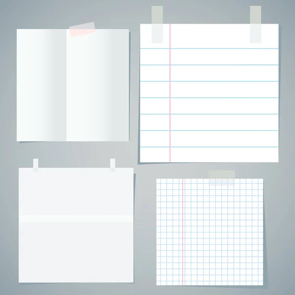 Note paper sheet — Stock Vector