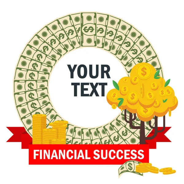 Modèle de réussite financière — Image vectorielle