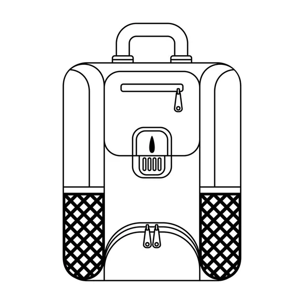 Utazási bagpack vázlat — Stock Vector