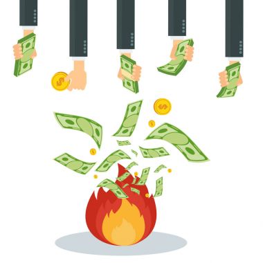 ateşin içine para harcıyorsun