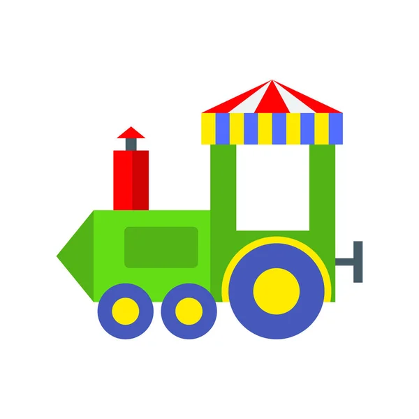 Locomotora parque de atracciones — Vector de stock