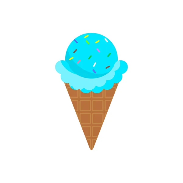 冰淇淋蓝锥 — 图库矢量图片
