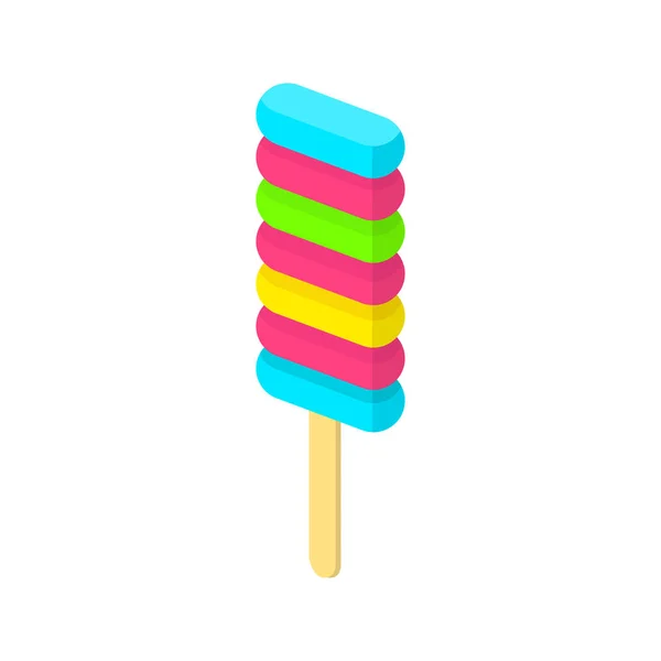 冰淇淋彩粉扑 — 图库矢量图片