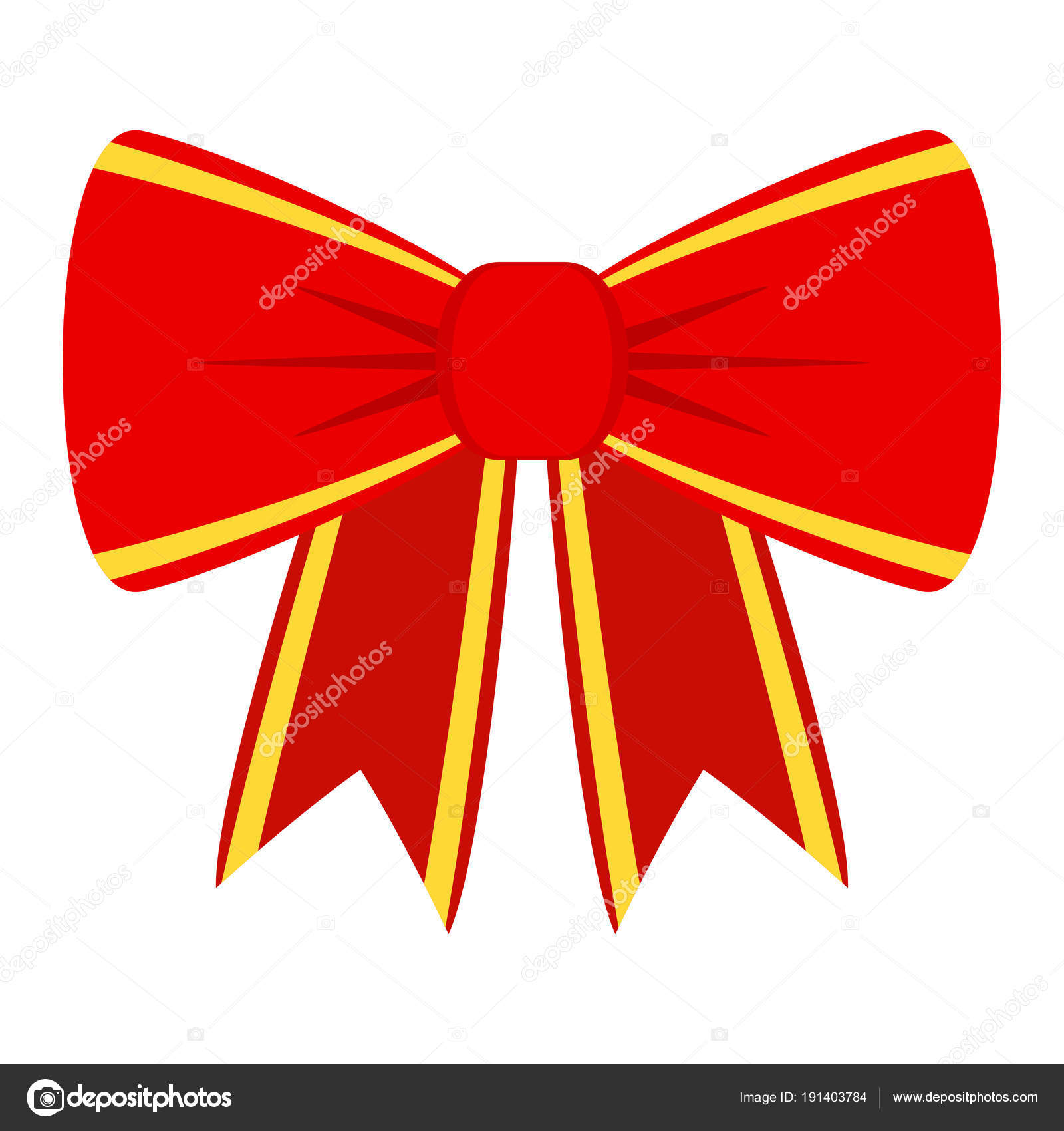 Red bow for t — Stock Vector