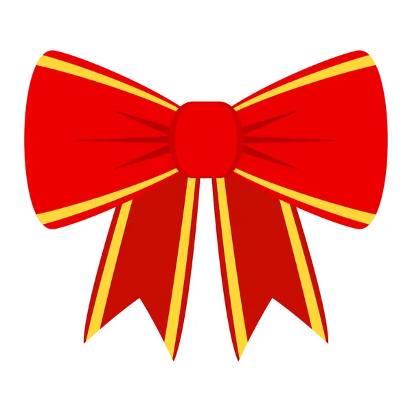 Arc rouge pour cadeau — Image vectorielle