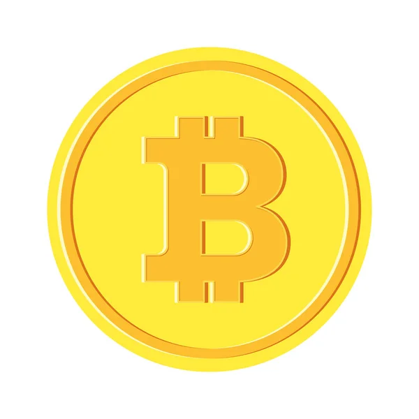 Bitcon moeda de ouro —  Vetores de Stock