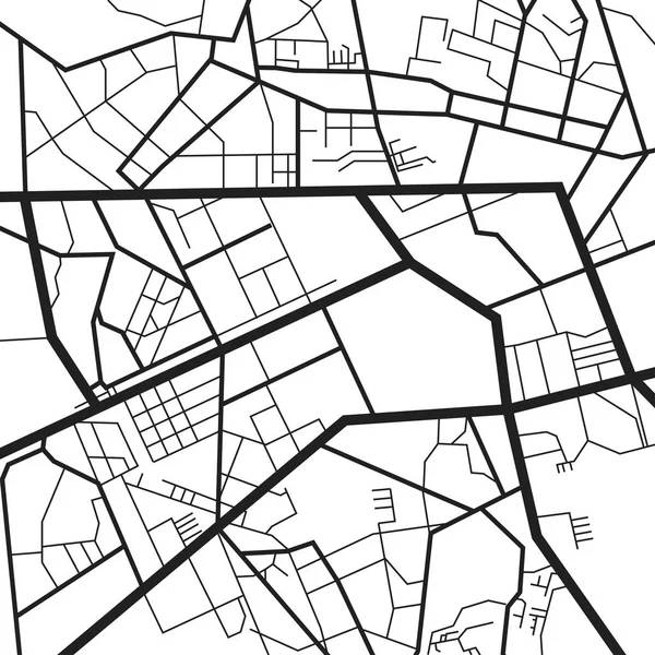 Navigační mapa města — Stockový vektor