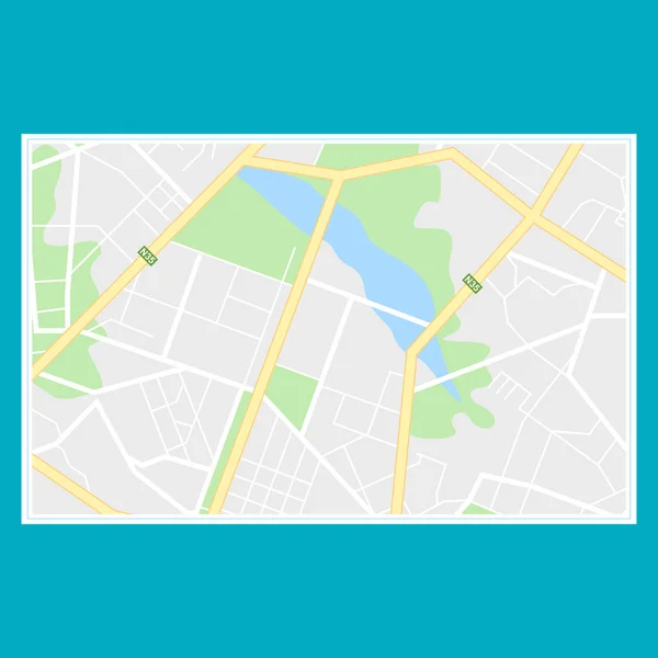 Şehir harita navigasyon — Stok Vektör