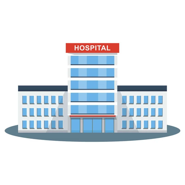 Edificio del hospital icono — Vector de stock