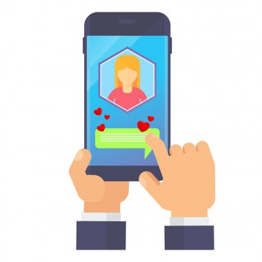 aşk ileti ile Smartphone