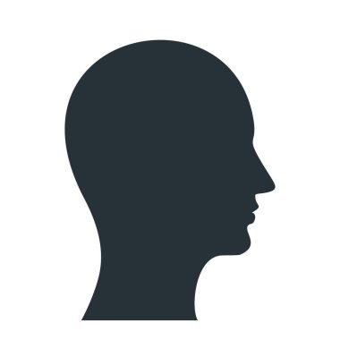 insan profili siyah simgesi