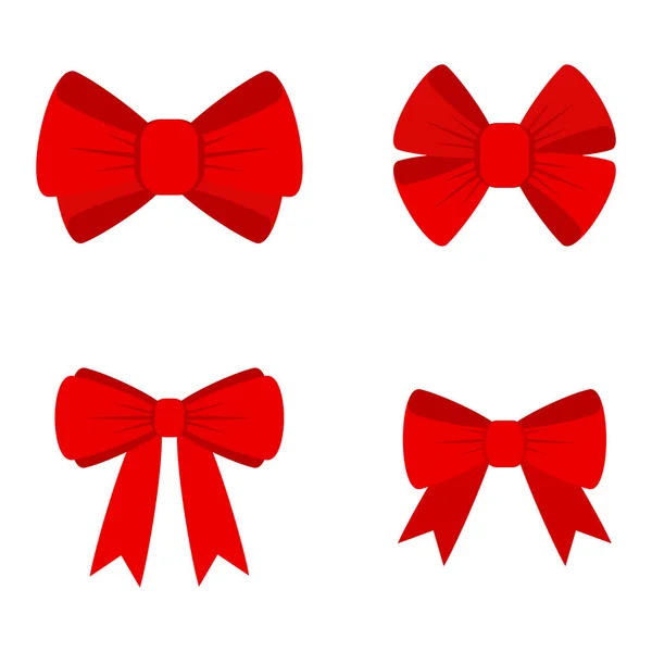 Vector red bow — Stock Vector
