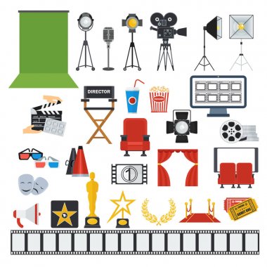 sinema ve videoprodaction simgeler