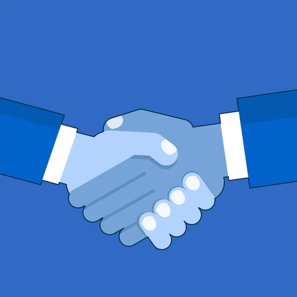 Рукопожатие бизнес-партнеров — стоковый вектор