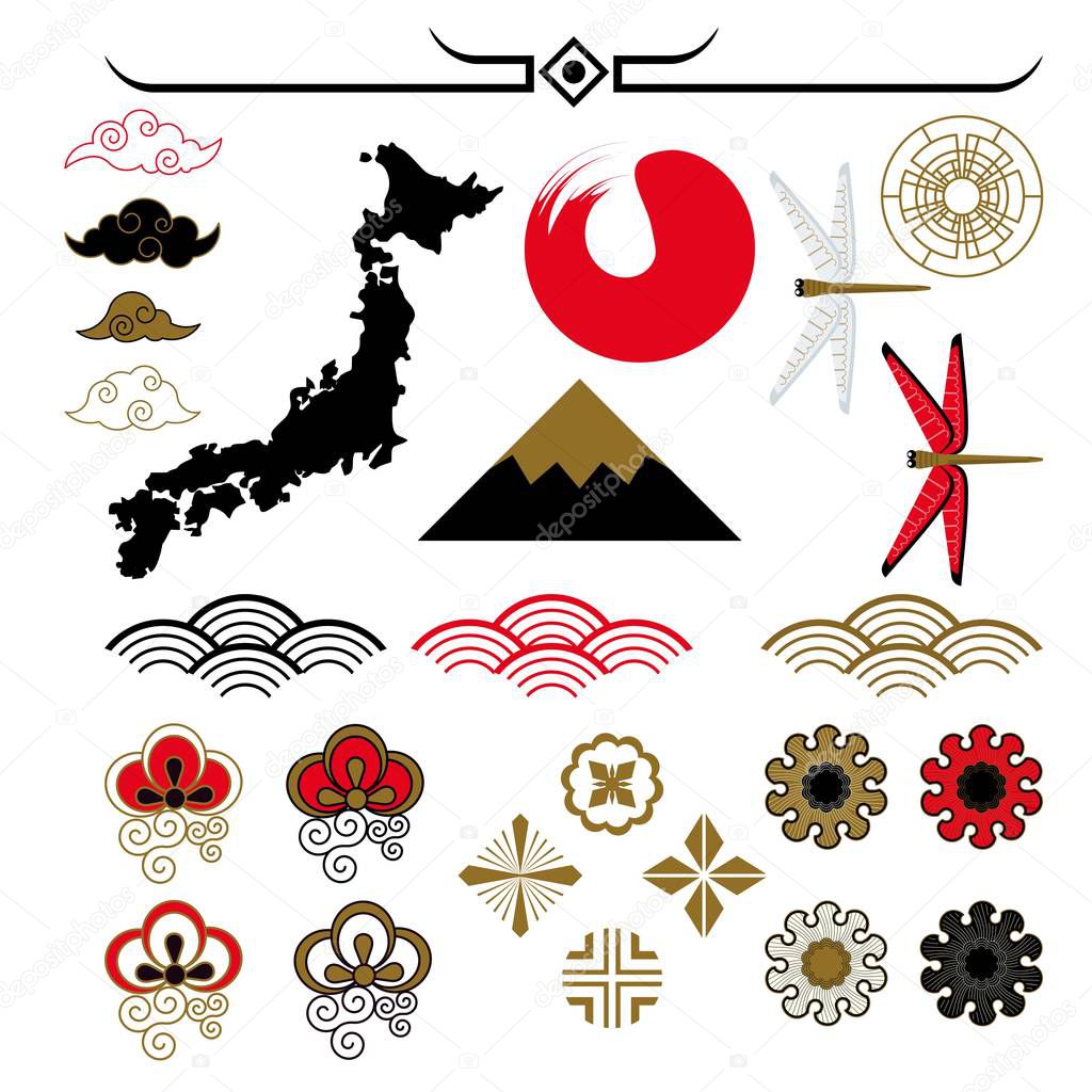 Japanese pattern elements