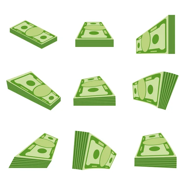 Set a various kind of money. — Stock Vector