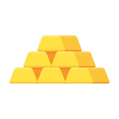 Beyaz arkaplanda izole edilmiş altın külçeler.