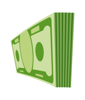 Bir deste kağıt para. Nakit para dolu deste.