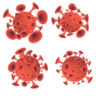 Bir dizi Çin koronavirüsü salgını. Reklam ve internet afişi.