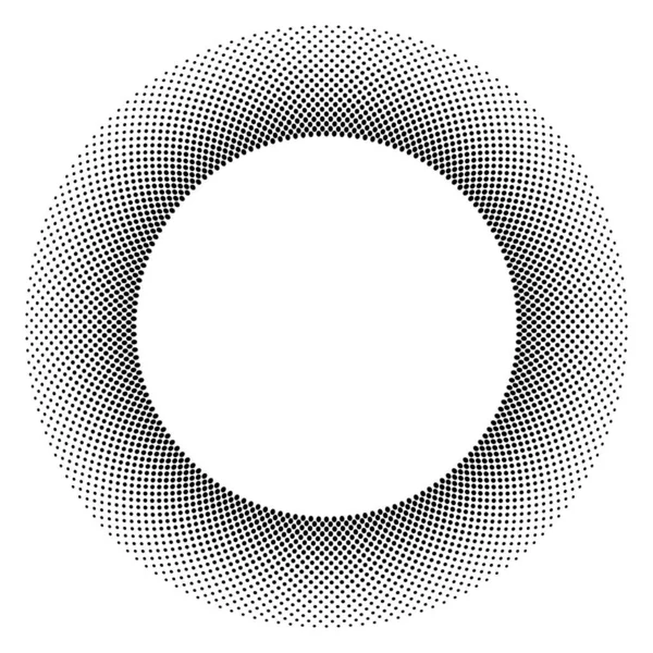 Schitterende zwarte halftone frame template. Voor uitnodiging, wenskaart. — Stockvector