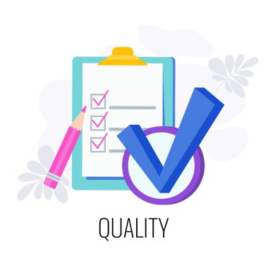 Kalite bilgisi resimli grafiği işaretle. Sertifika ve garanti, en yüksek dereceli