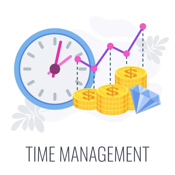 Planning and time management infographics pictogram. System for success. — Stock Vector