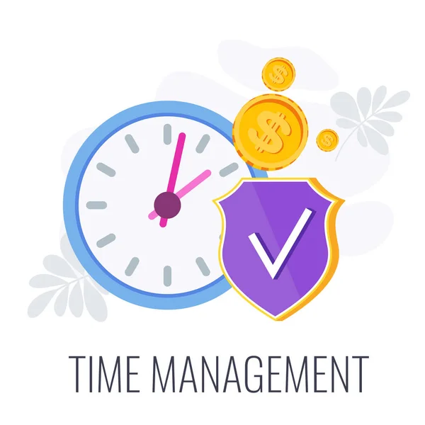 Planning and time management infographics pictogram. System for success. — Stock Vector
