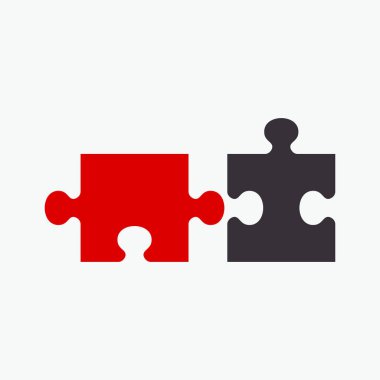 İş konsepti bulmacaları. Düz vektör karikatür çizimi.