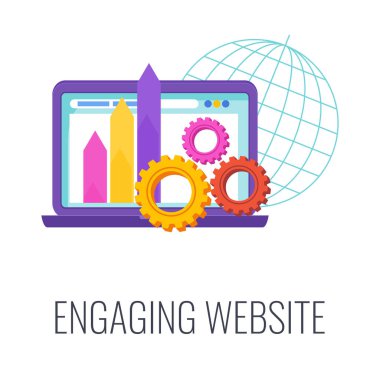 Web sitesi tasarım simgesi. Yaratıcı tasarım. Düz vektör illüstrasyonu.