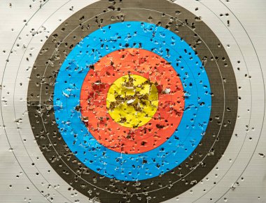 Atış sahasında spor okçuluğu, kupayı kazanmak için en çok puanı alan yarışma